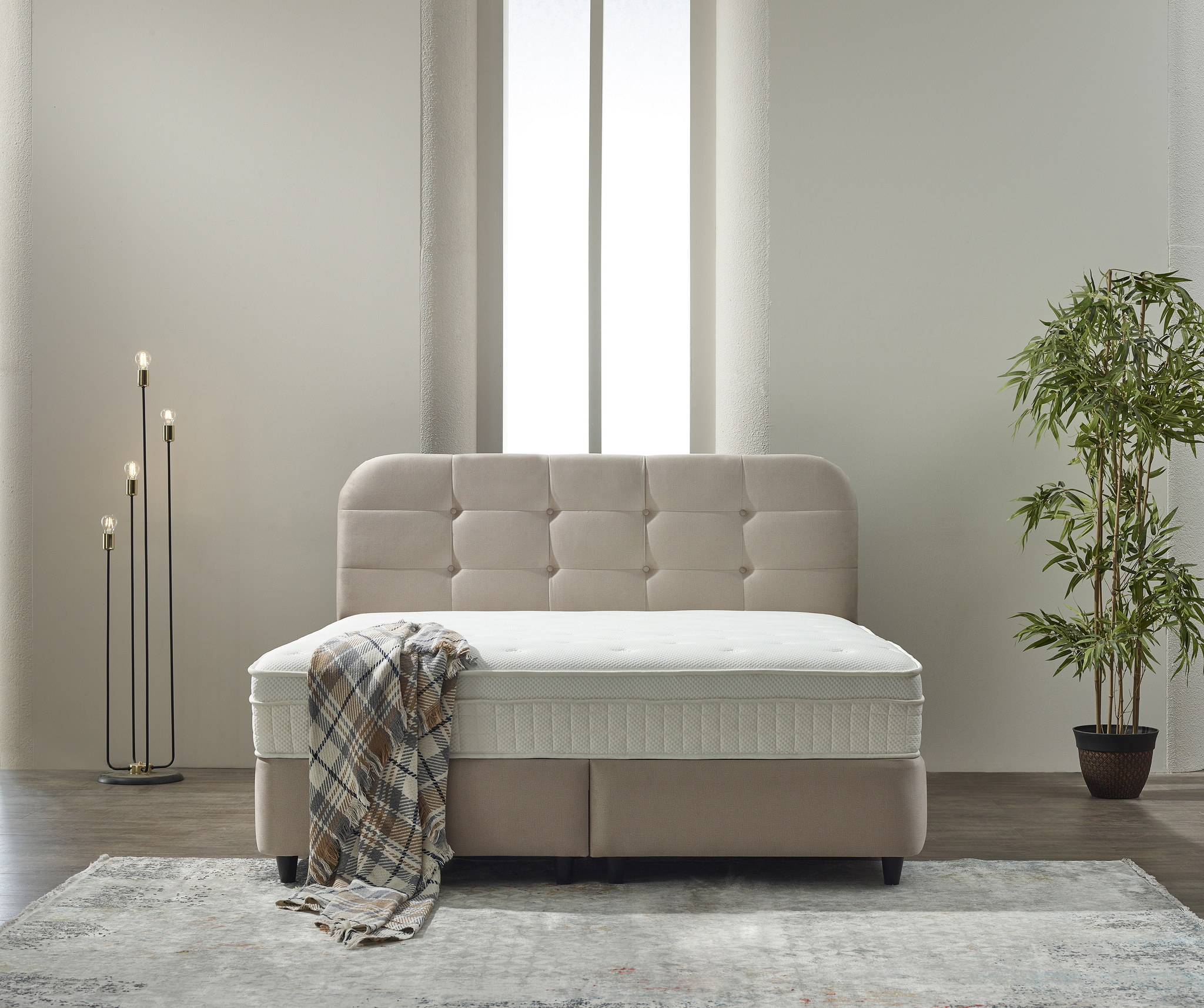 Boxspring Brular Beige 140x200 - Afbeelding 2