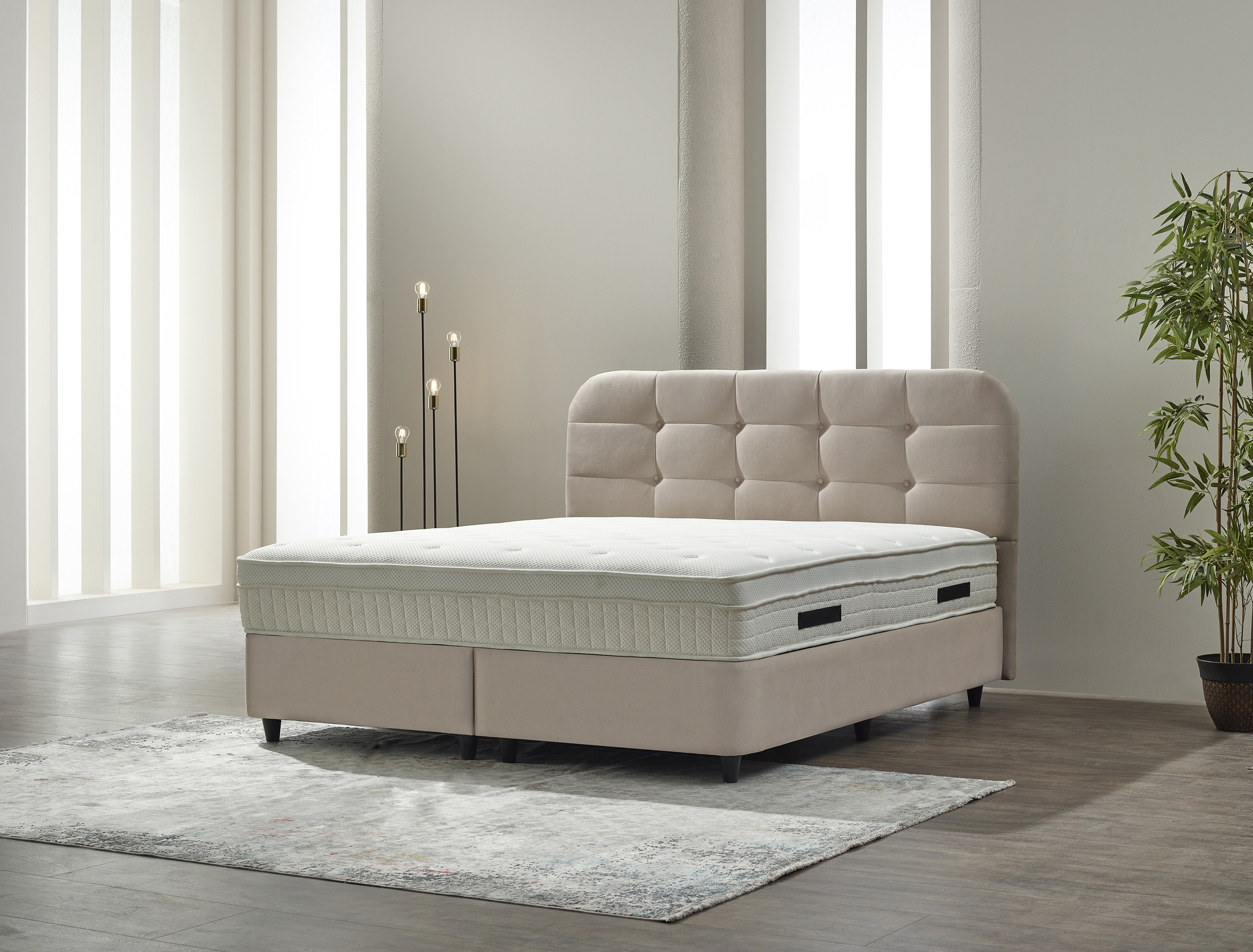 Boxspring Brular Beige 140x200 - Afbeelding 3