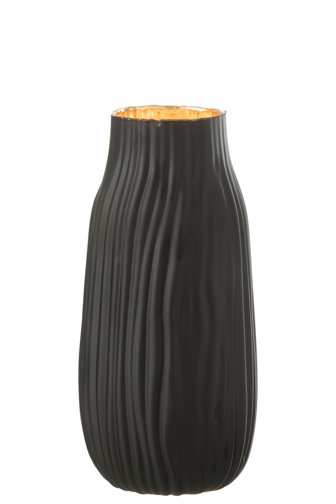Vaas Jordea Glas Zwart H26 cm