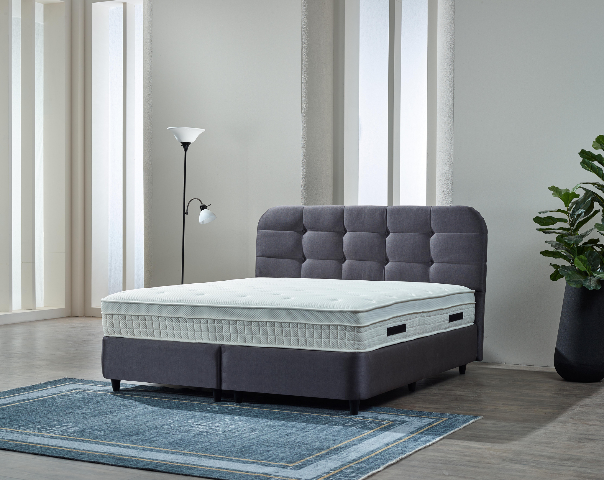 Boxspring Faltum Antraciet 140x200 - Afbeelding 2