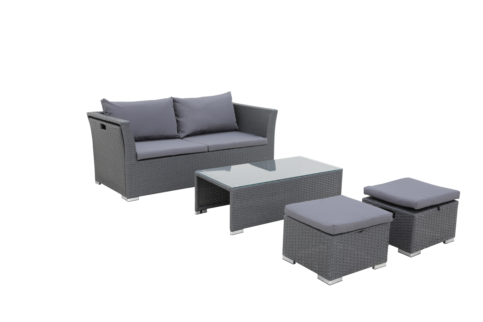 Boxspring Faltum Antraciet 140x200 - Afbeelding 9