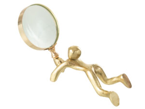 Vergrootglas Bernane Aluminium Goud