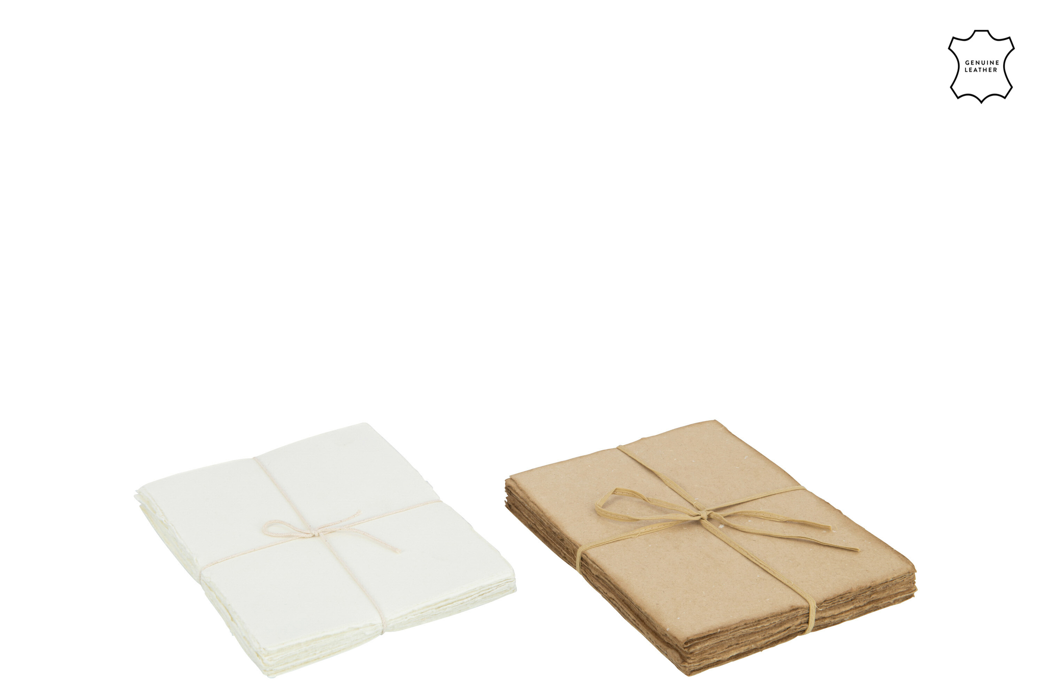 Woonaccessoire Niebar Leer Bruin - Set van 2 - Afbeelding 2