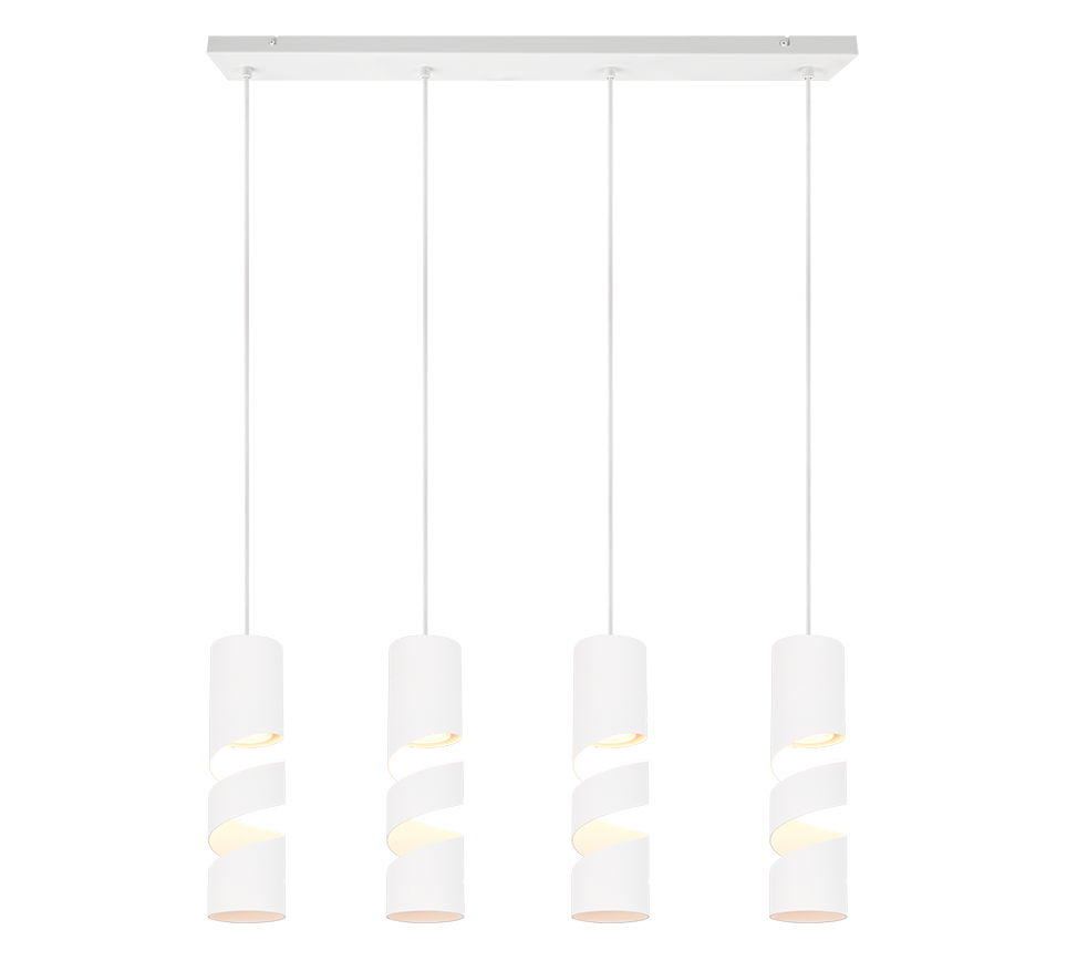 Hanglamp Slonum Mat Wit Ø7,5 cm - Set van 3 - Afbeelding 2