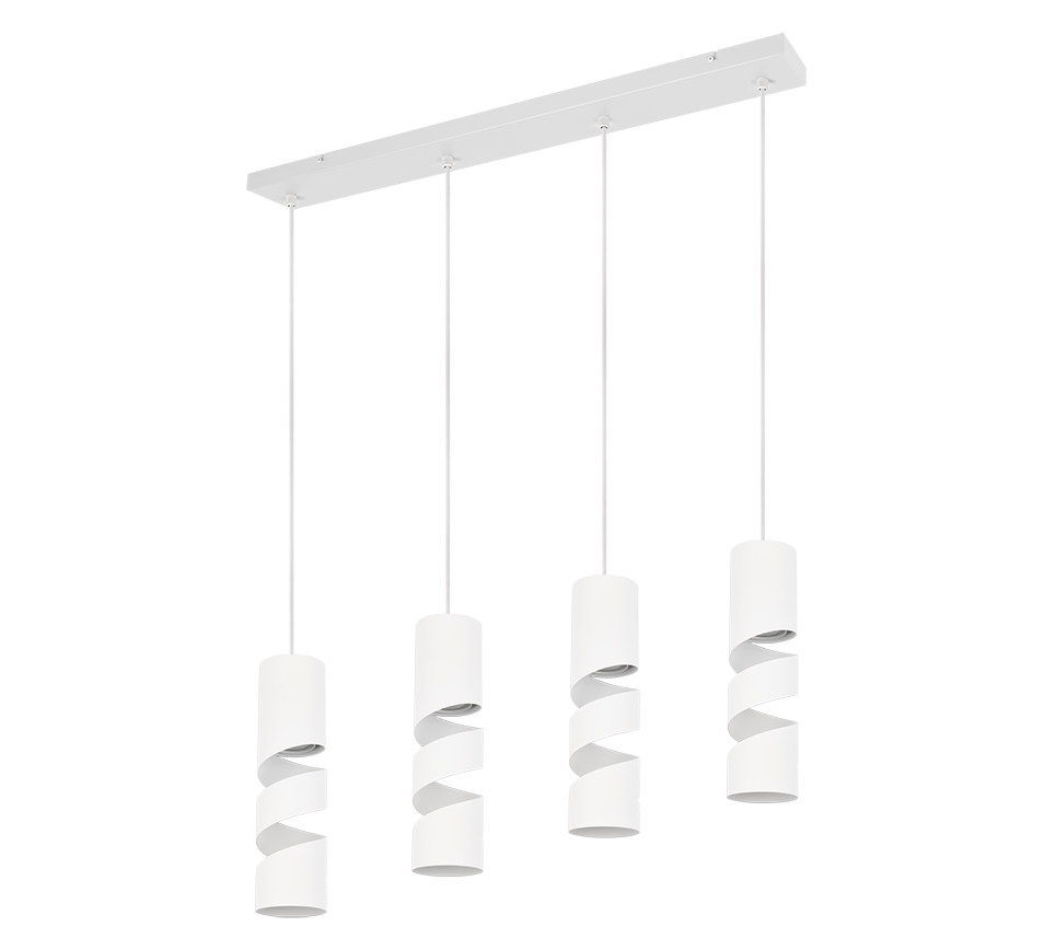 Hanglamp Slonum Mat Wit Ø7,5 cm - Set van 3 - Afbeelding 3