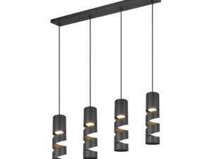 Hanglamp Heiltand Mat Zwart Ø7,5 cm - Set van 3