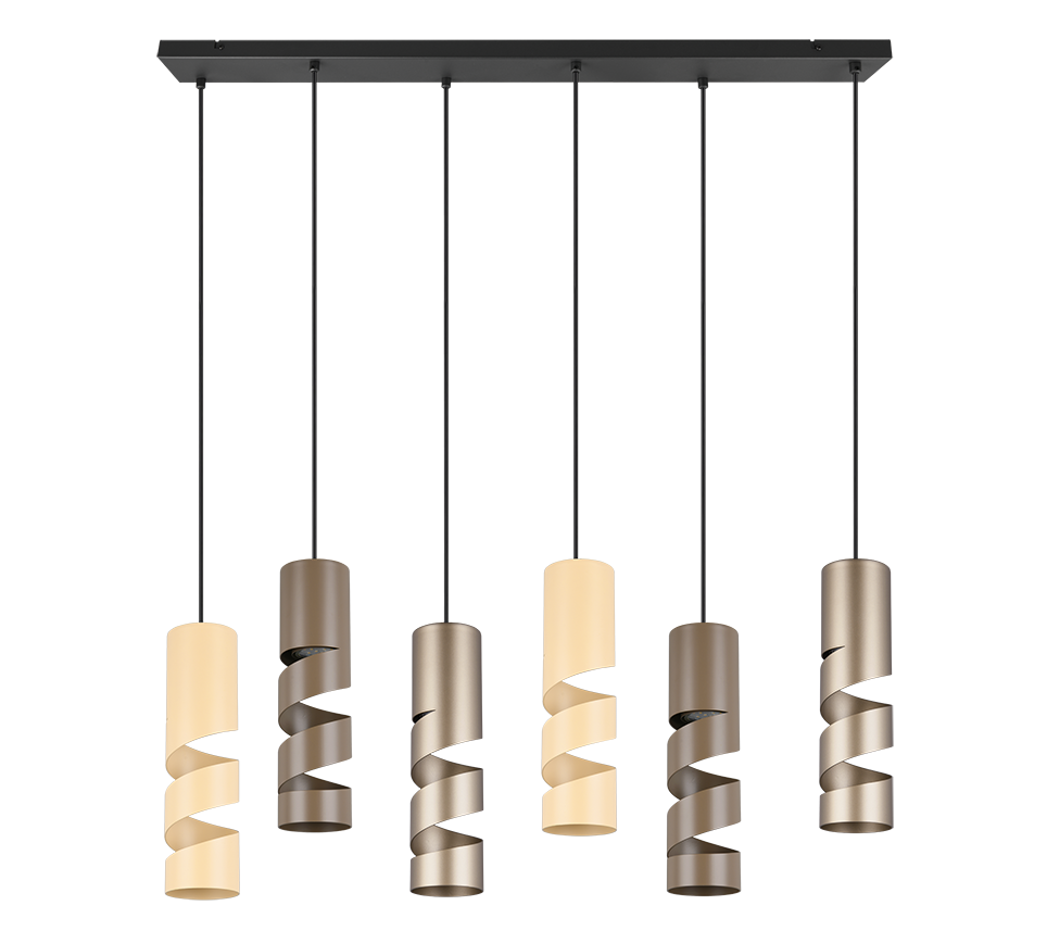 Hanglamp Montak Meerkleurig Ø7,5 cm - Set van 3 - Afbeelding 4