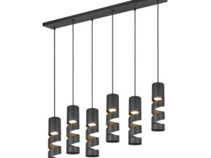 Hanglamp Meisten Mat Zwart Ø7,5 cm - Set van 3