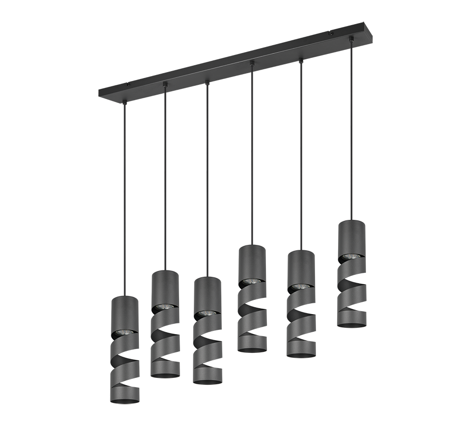 Hanglamp Meisten Mat Zwart Ø7,5 cm - Set van 3 - Afbeelding 3