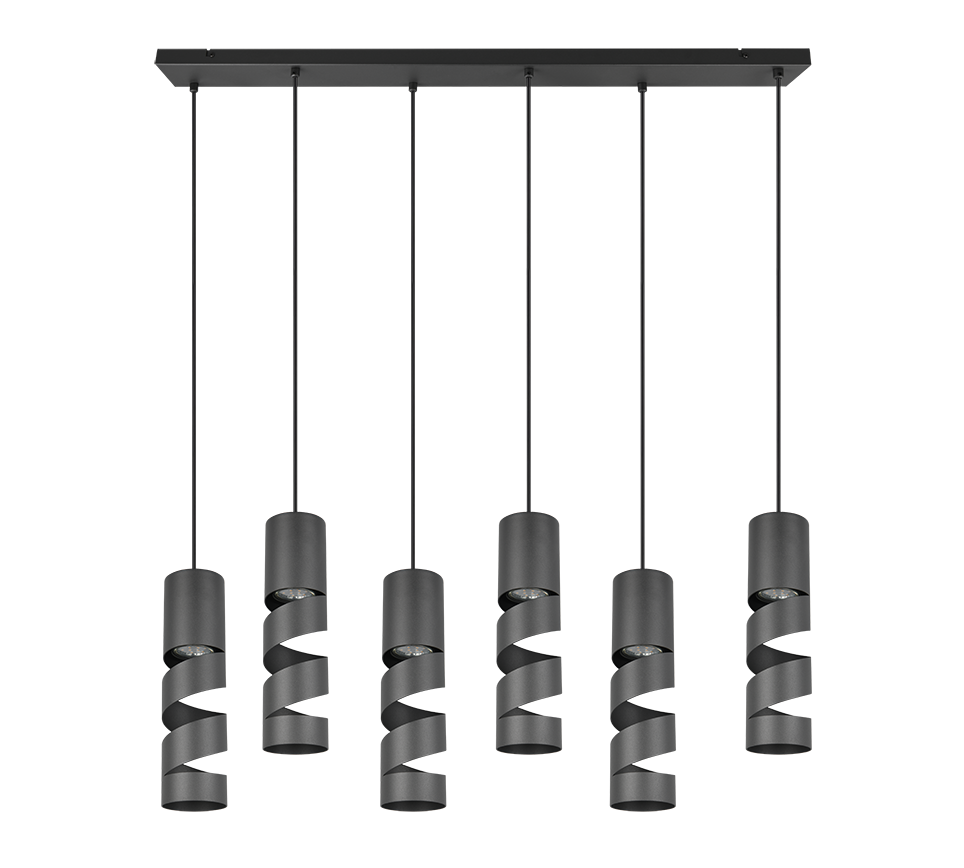 Hanglamp Meisten Mat Zwart Ø7,5 cm - Set van 3 - Afbeelding 4