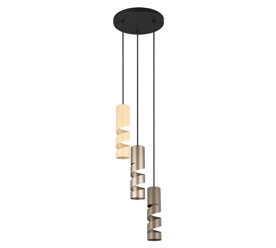 Hanglamp Vooser Meerkleurig Ø28 cm - Set van 3 - Afbeelding 2