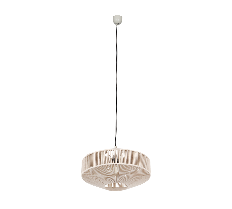 Hanglamp Viebak Beige Ø46 cm - Set van 3 - Afbeelding 4
