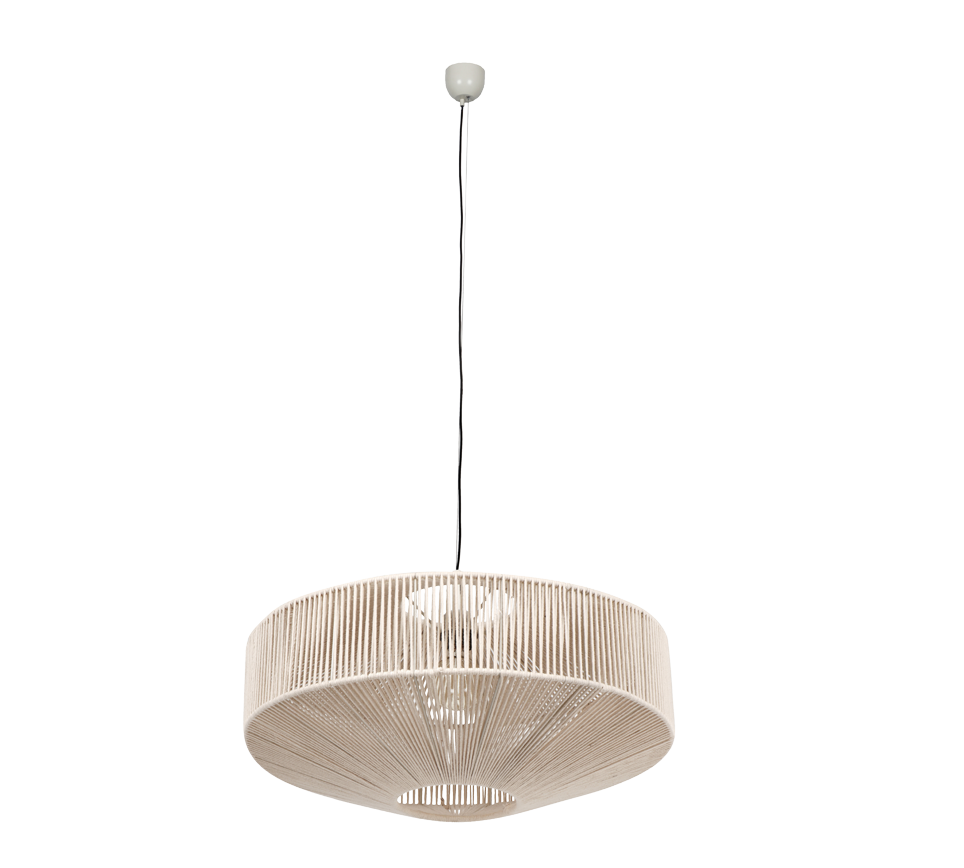 Hanglamp Saurror Beige Ø61 cm - Set van 3 - Afbeelding 4
