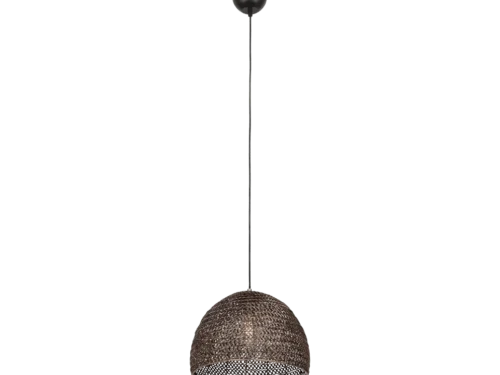Hanglamp Graril brons Ø36 cm met verstelbare ophanging en metalen kap in moderne stijl