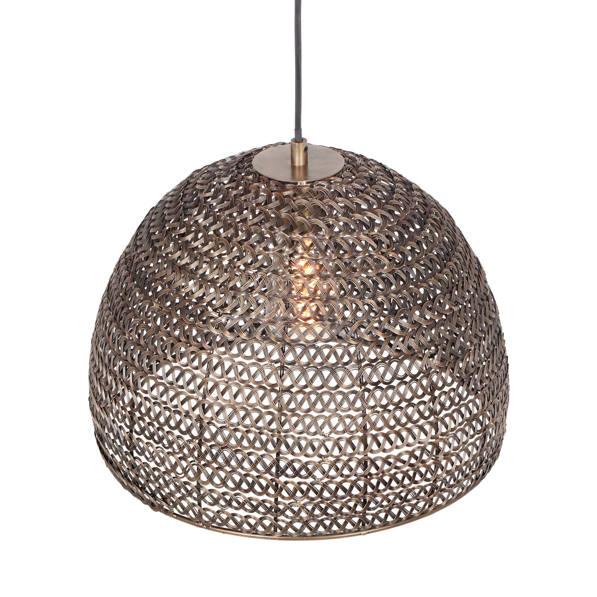 Hanglamp Graril Brons Ø36 cm - Set van 3 - Afbeelding 3