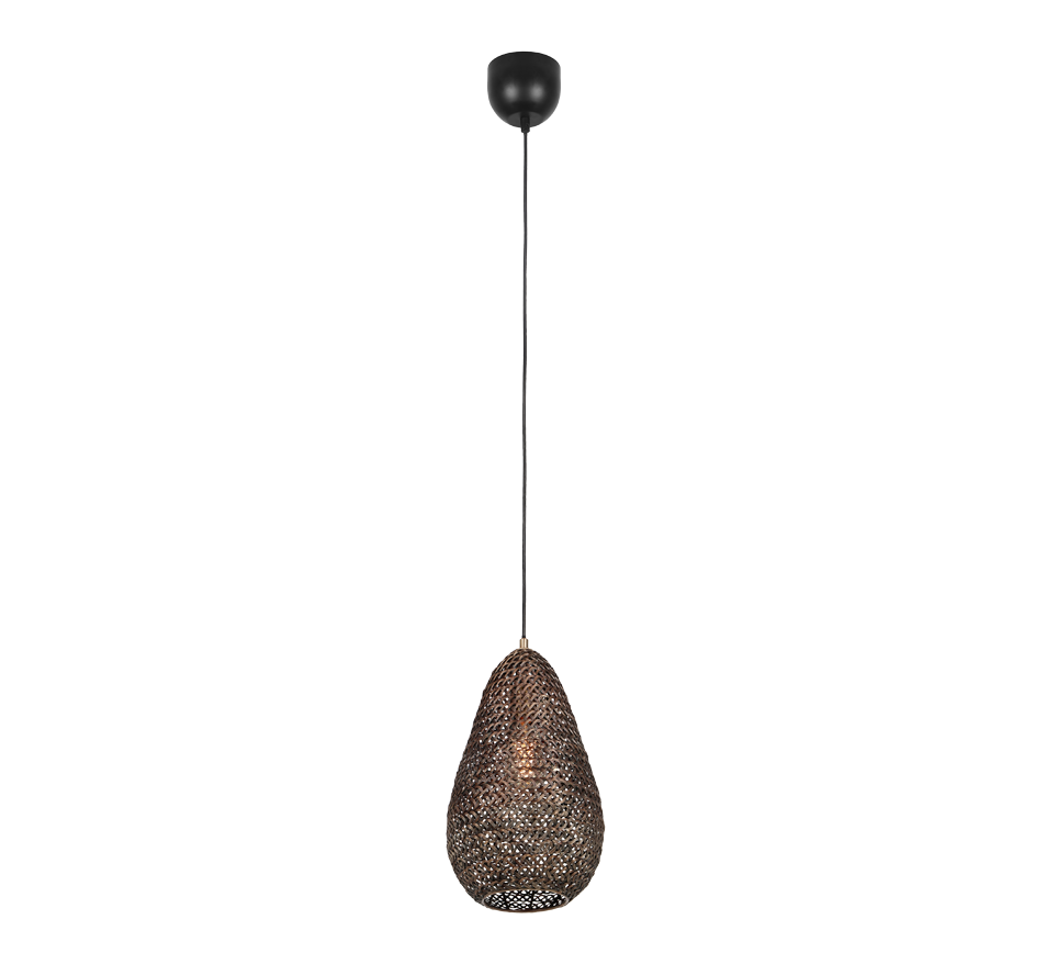 Hanglamp Gredand Brons Ø23 cm - Set van 3