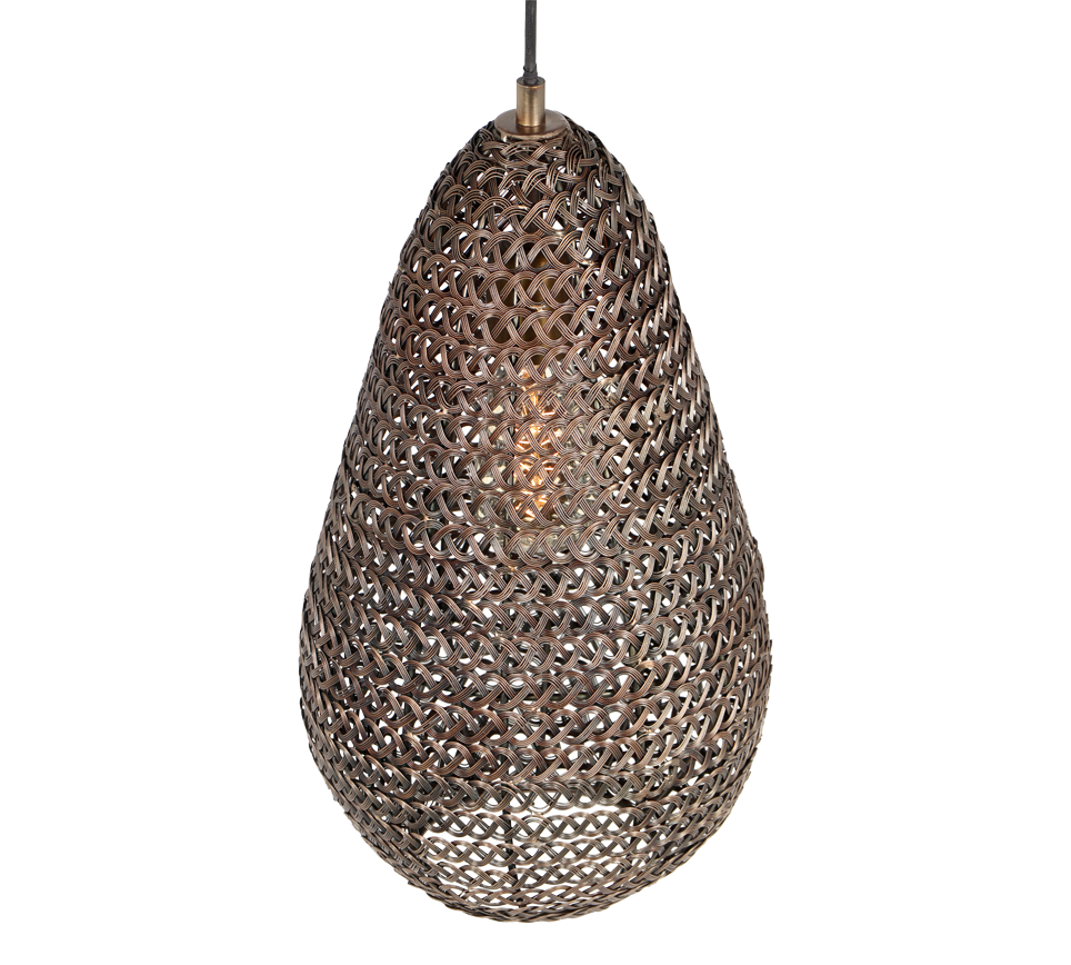 Hanglamp Gredand Brons Ø23 cm - Set van 3 - Afbeelding 3