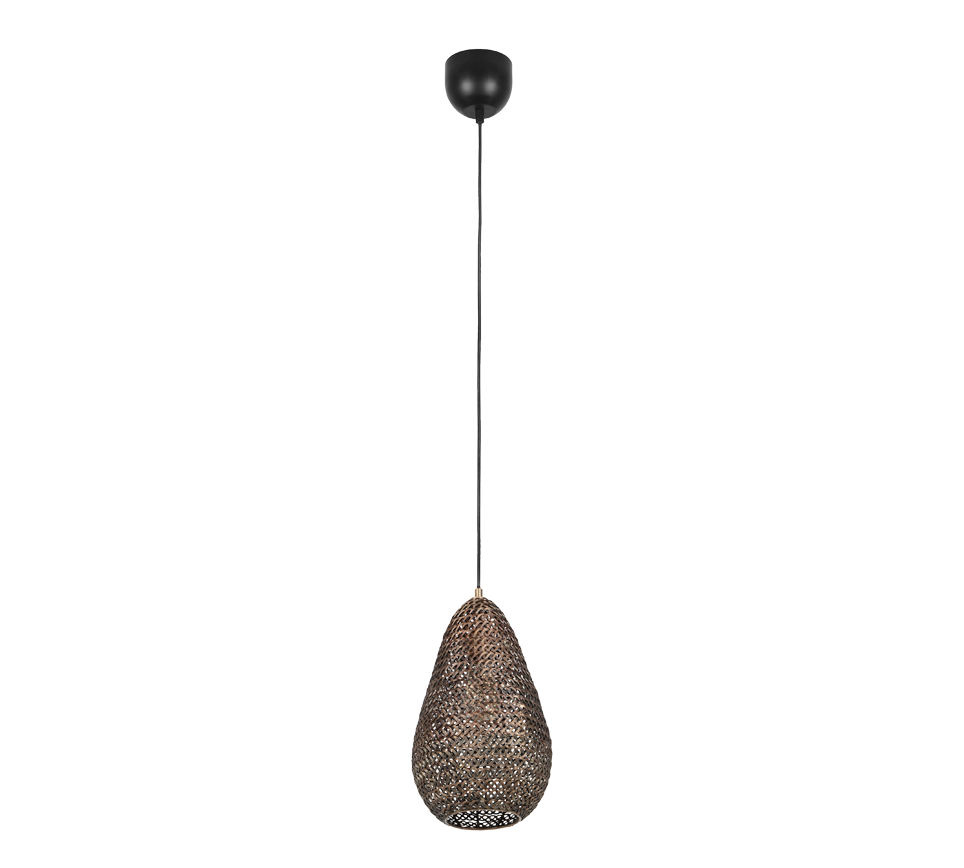 Hanglamp Gredand Brons Ø23 cm - Set van 3 - Afbeelding 4