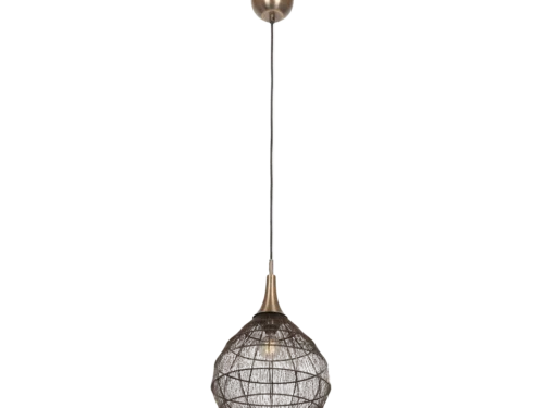 Hanglamp Grostek brons metaal Ø42 cm, verstelbaar snoer, set van 3, moderne warme uitstraling
