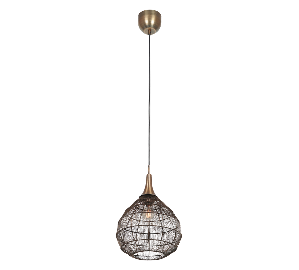 Hanglamp Grostek Brons Ø42 cm - Set van 3