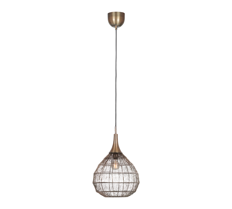 Hanglamp Grostek Brons Ø42 cm - Set van 3 - Afbeelding 2