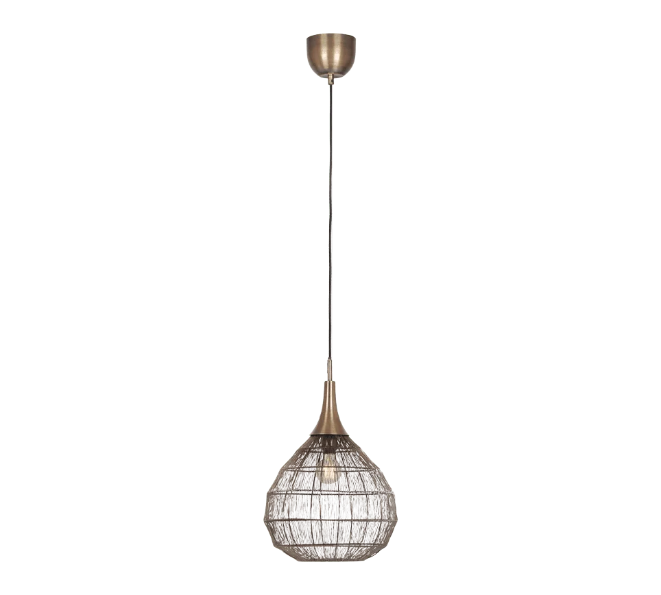 Hanglamp Grostek Brons Ø42 cm - Set van 3 - Afbeelding 2