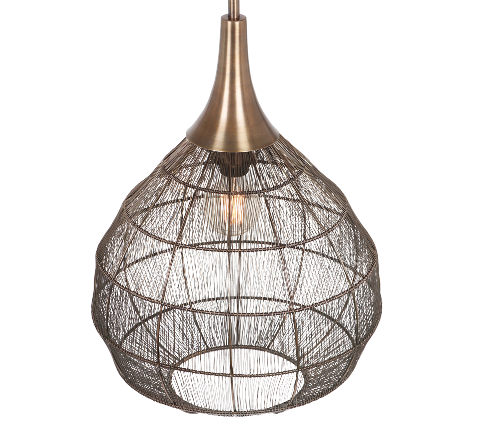 Hanglamp Grostek Brons Ø42 cm - Set van 3 - Afbeelding 3