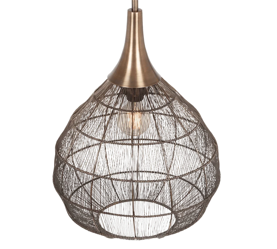 Hanglamp Grostek Brons Ø42 cm - Set van 3 - Afbeelding 3