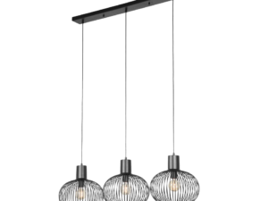 Hanglamp Reeraro Mat Zwart - Set van 3