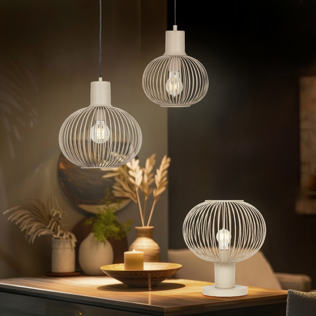 Hanglamp Griemis Zand Ø33 cm - Set van 3 - Afbeelding 6