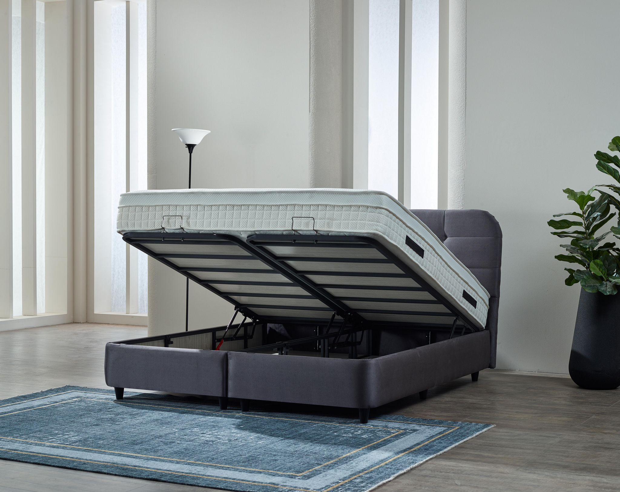 Boxspring Slunnes Antraciet 160x200 - Afbeelding 3
