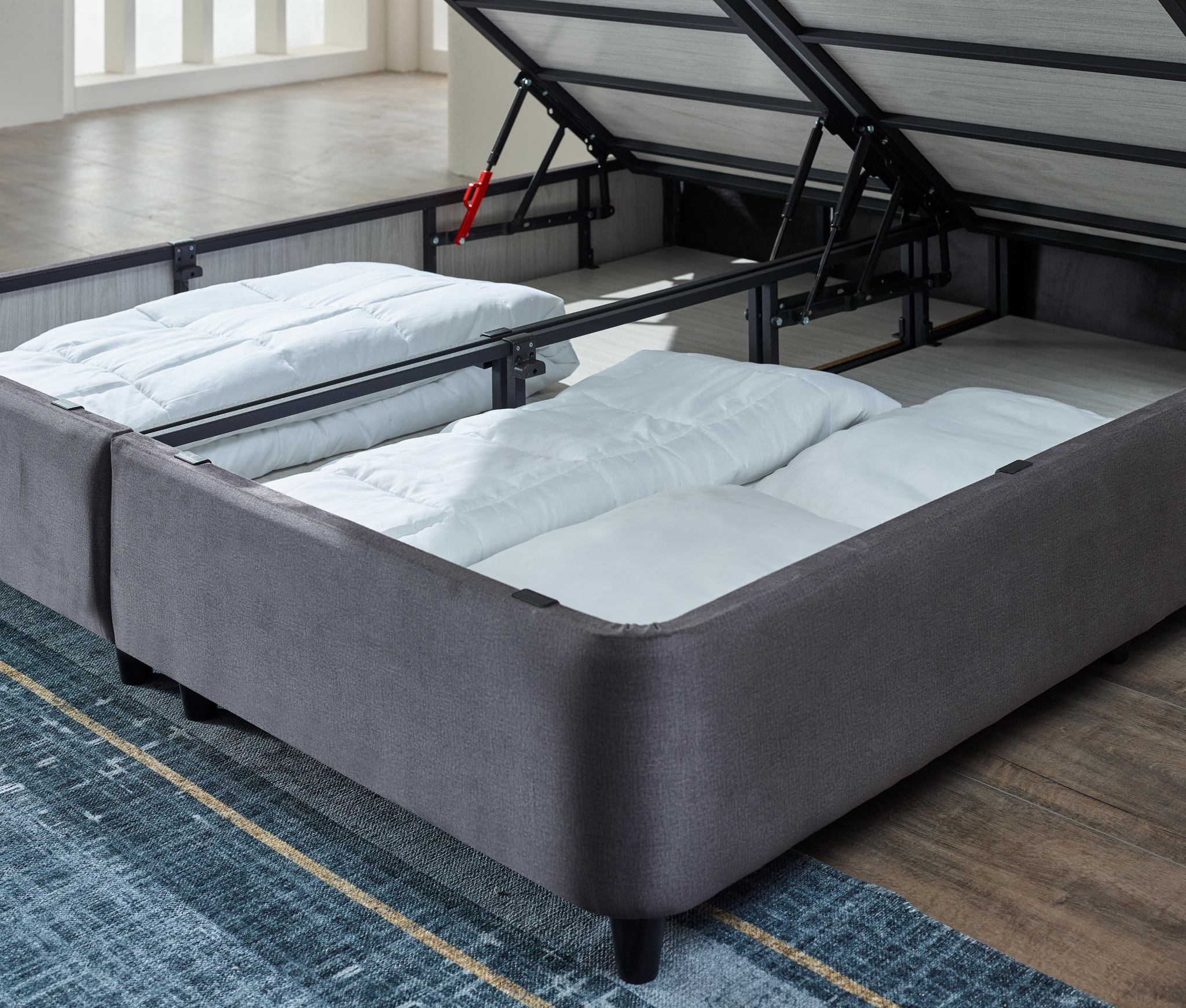 Boxspring Slunnes Antraciet 160x200 - Afbeelding 4