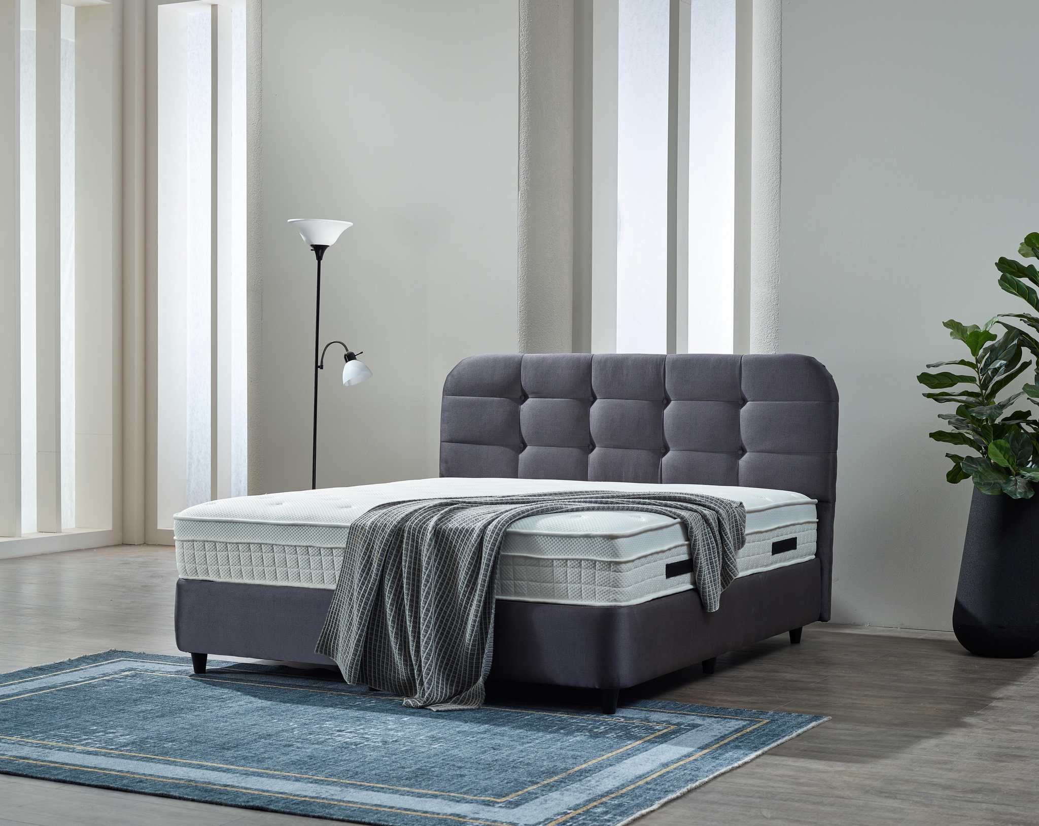 Boxspring Slunnes Antraciet 160x200 - Afbeelding 5