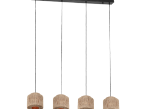 Hanglamp Pandello Mat Zwart - Set van 3