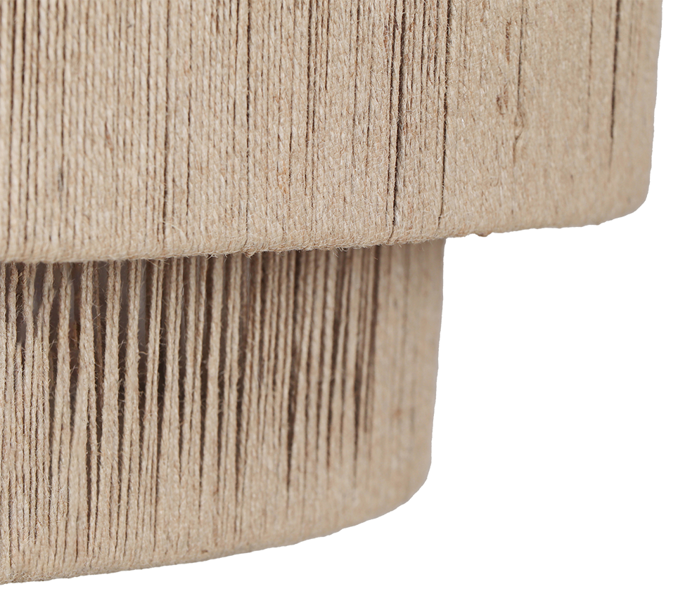 Hanglamp Hesir Mat Zwart Ø60 cm - Set van 3 - Afbeelding 4