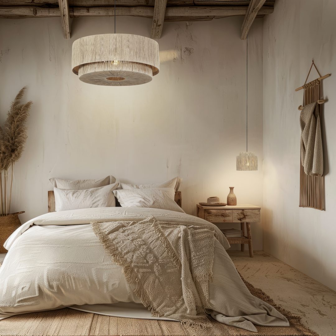 Hanglamp Hesir Mat Zwart Ø60 cm - Set van 3 - Afbeelding 6