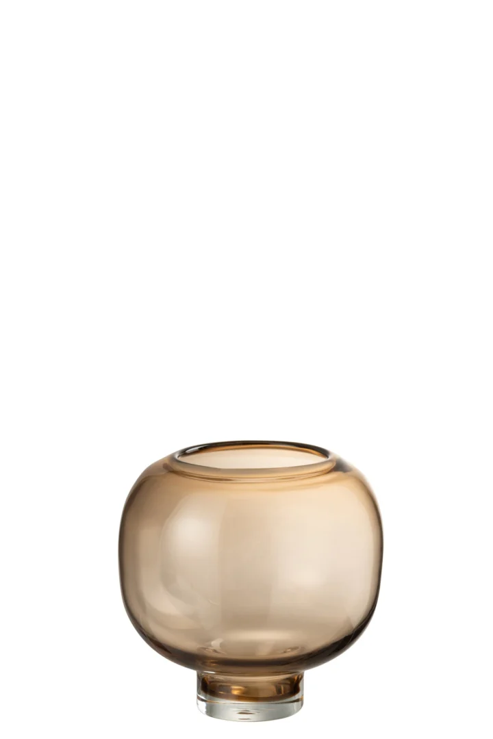 Vaas Halvum Glas Bruin H20 cm - Afbeelding 2