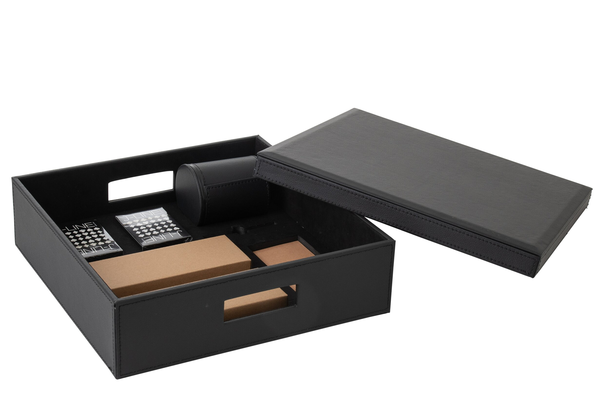 Opbergdoos Groovella MDF Zwart