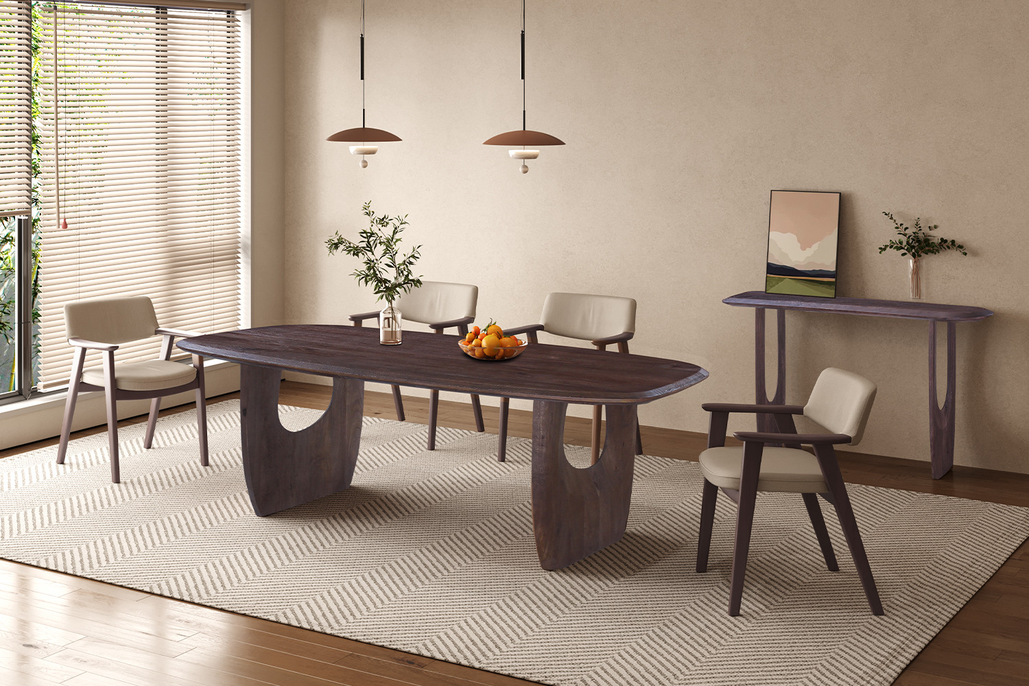 Sidetable Feetang Mangohout 120 cm - Afbeelding 3