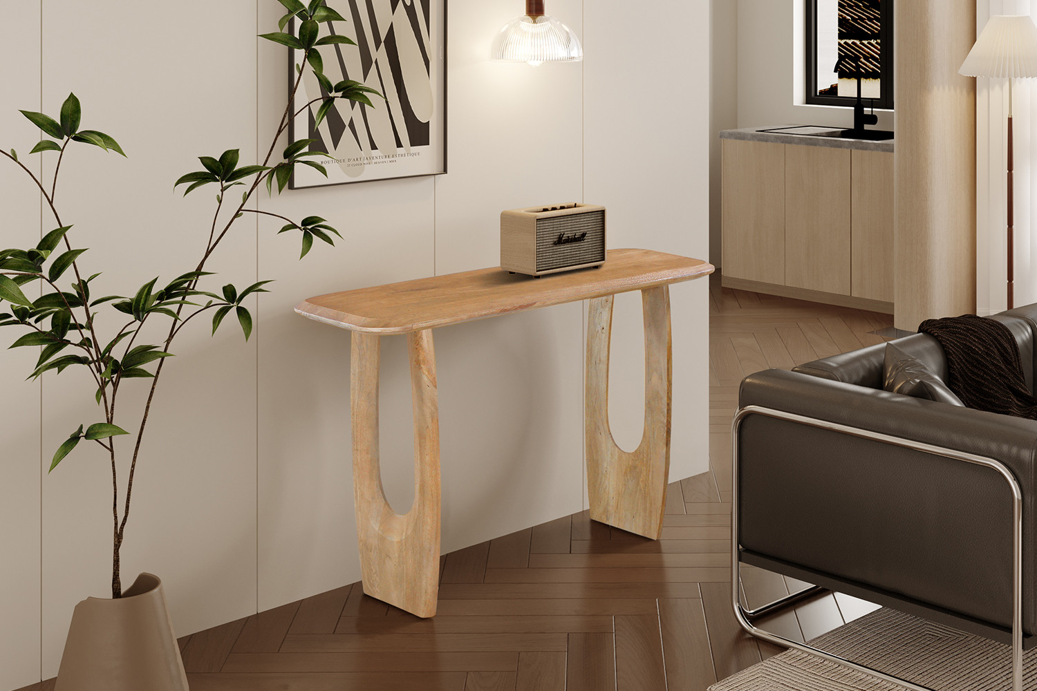 Sidetable Flaullang Mangohout 120 cm