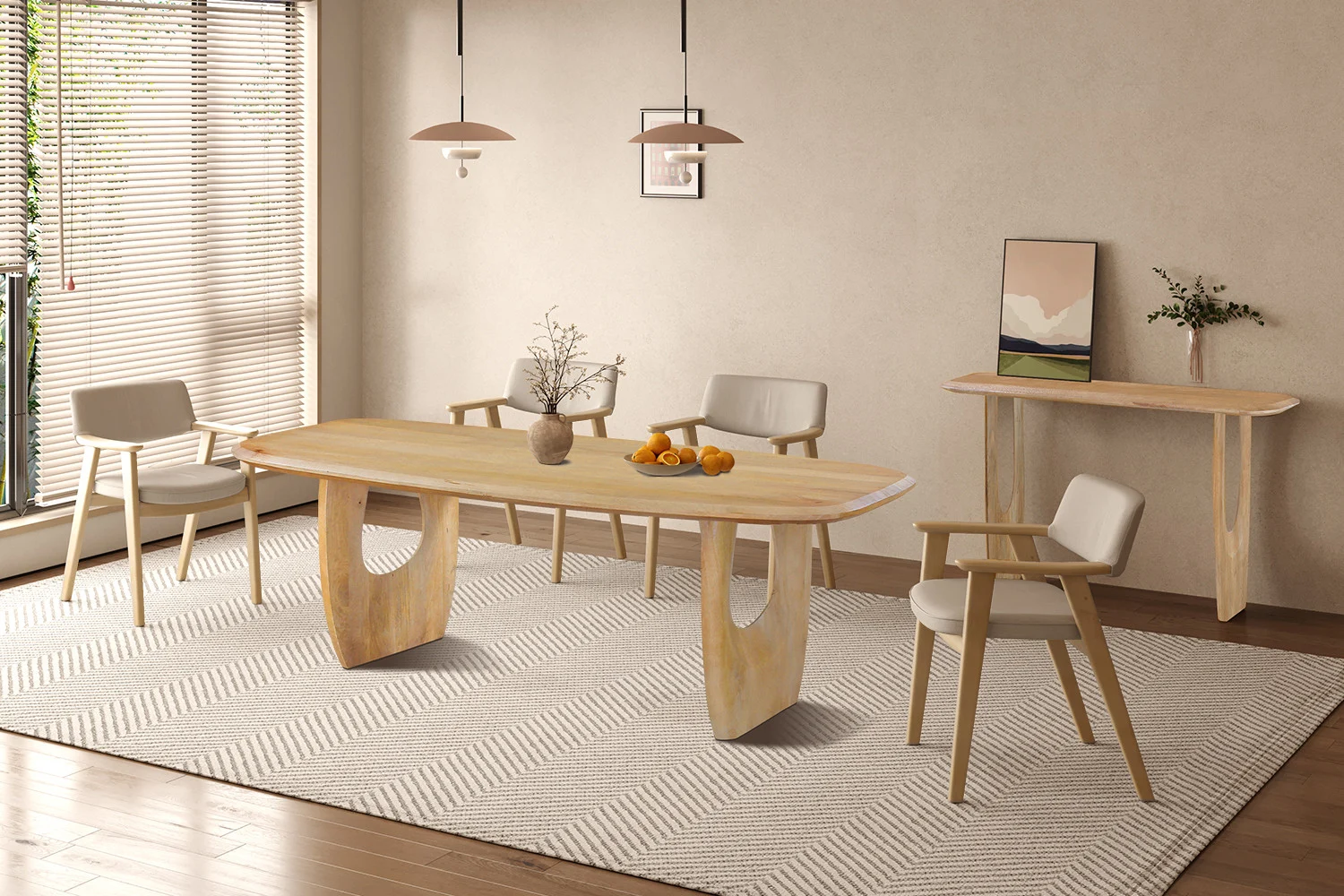 Sidetable Flaullang Mangohout 120 cm - Afbeelding 3