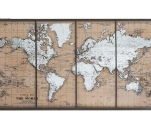 Wereldkaart Klirrek Beige