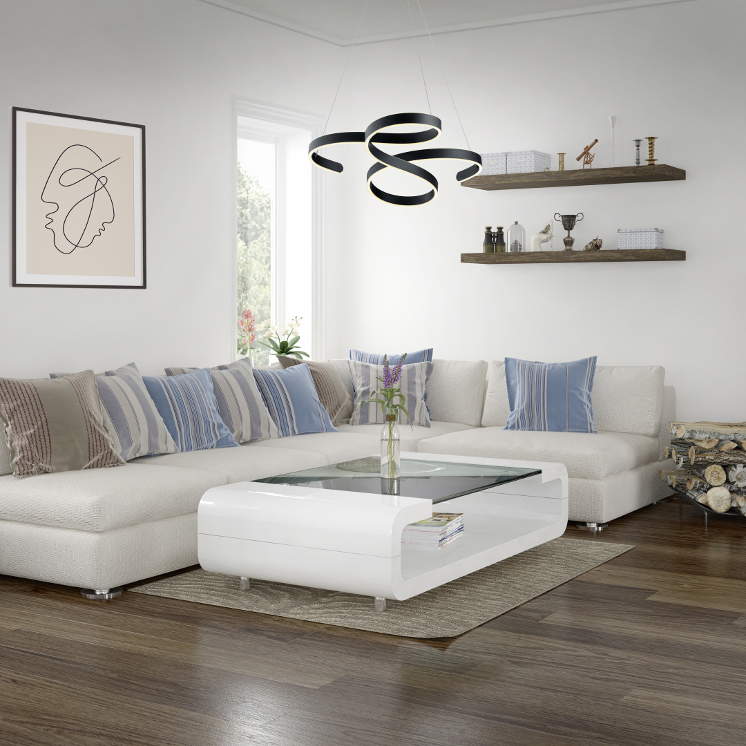 Hanglamp Dautonte Antraciet - Set van 3 - Afbeelding 2