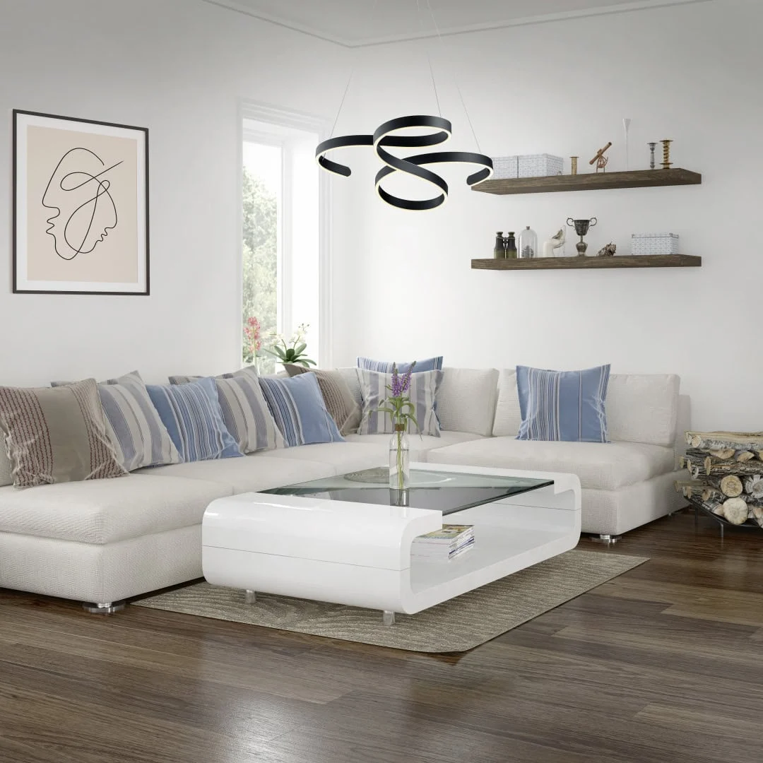 Hanglamp Dautonte Antraciet - Set van 3 - Afbeelding 2