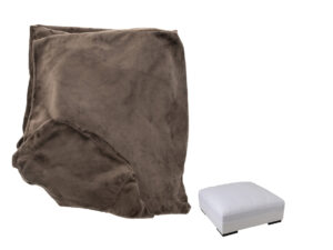 Poefhoes Brusino Bruin 105x105 cm