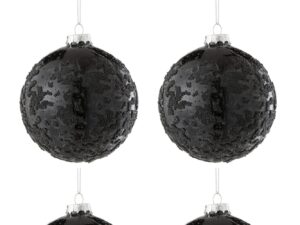 Opbergdoos Kolvura Glas Zwart