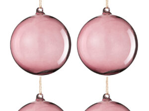 Opbergdoos Teerrine Glas Paars
