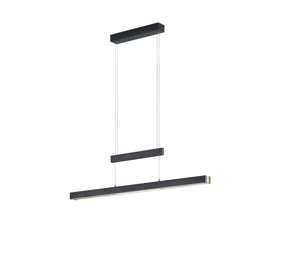 Hanglamp Sausol Mat Zwart - Set van 3 - Afbeelding 3