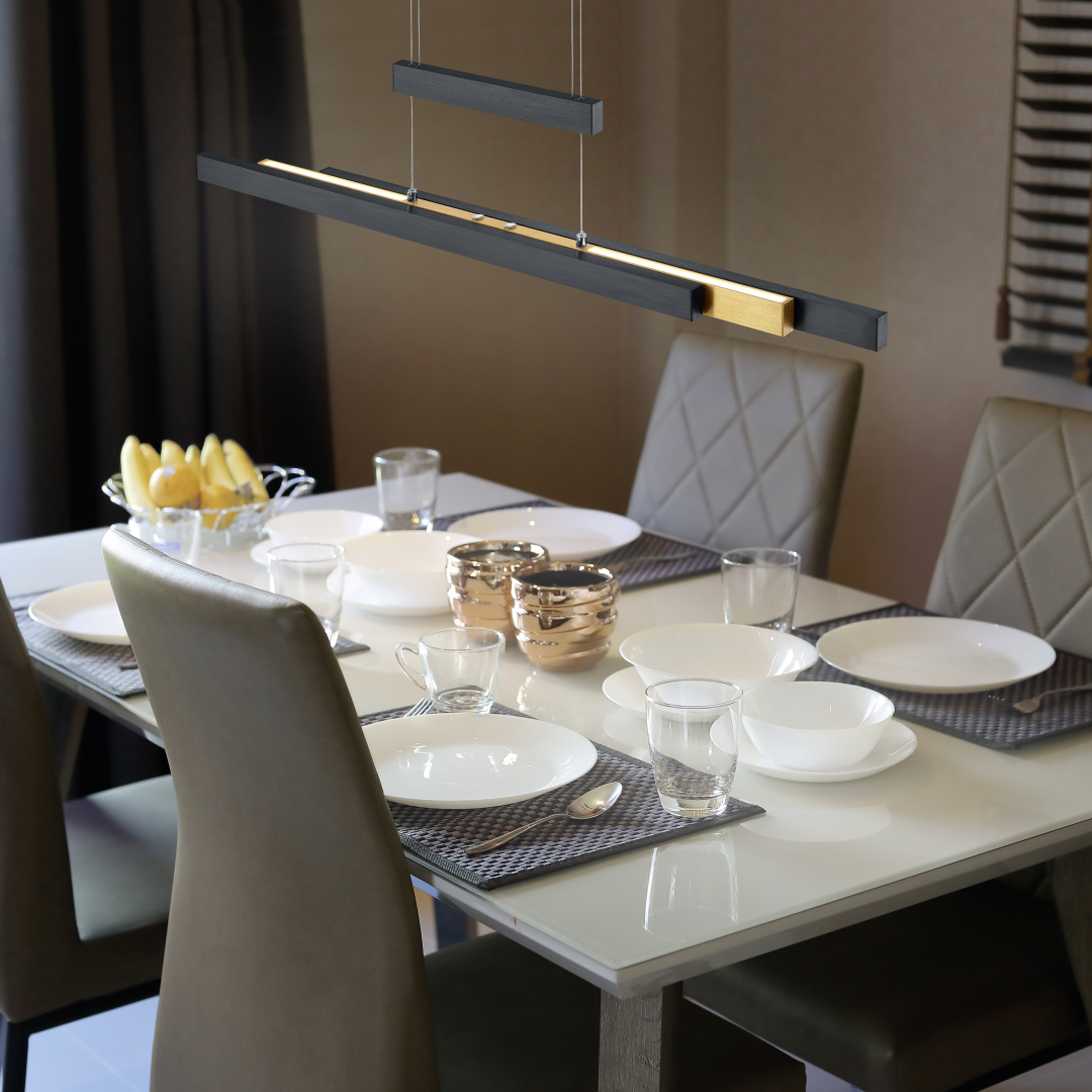Hanglamp Sausol Mat Zwart - Set van 3 - Afbeelding 5