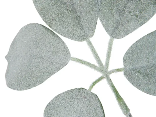 Kunsttak Dukek groene schefflera kunsttak met zachte flocklaag en volle bladeren